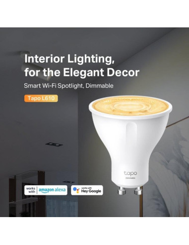BOMBILLA INTELIGENTE GU10 TP-LINK LED 2700K BLANCO AJUSTA WIFI