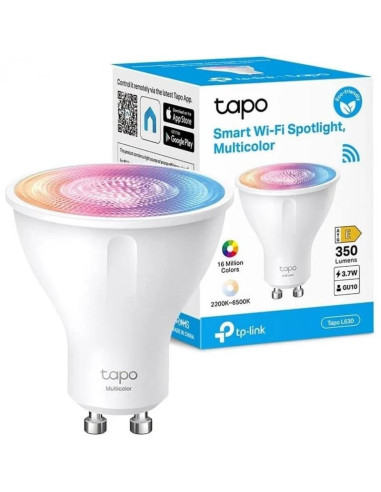BOMBILLA INTELIGENTE GU10 TP-LINK LED MULTICOLOR 6500K BLANCO AJUSTA WIFI