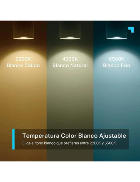 BOMBILLA INTELIGENTE GU10 TP-LINK LED MULTICOLOR 6500K BLANCO AJUSTA WIFI