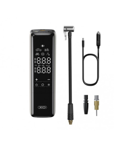 INFLADOR PORTATIL A 12V CON ACCESORIOS CZ017 XO