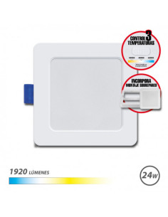 DOWNLIGHT CUADRADO 24W | 1920LM SELECTOR 3 TEMPERATURAS + SOBREPARED ELBAT
