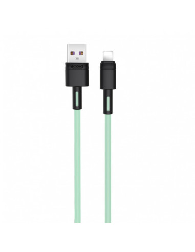 CABLE NBQ166 CARGA RAPIDA USB - LIGHTNING | 5A | 1 METRO | VERDE XO