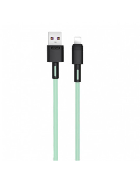 CABLE NBQ166 CARGA RAPIDA USB - LIGHTNING | 5A | 1 METRO | VERDE XO