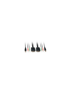 CABLE CONMUTADOR LEVEL ONE V/T/M DVII USB CON AUDIO CABLES INCLUIDOS 2