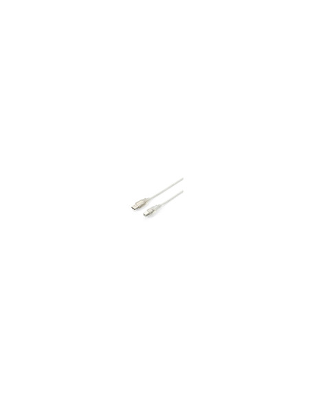 CABLE USB A M A USB B M 1.8MT EQUIP TRANSPARENTE 128650
