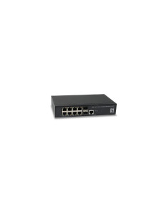 SWITCH LEVEL ONE GESTIONABLE L2 8PTOS 10/100/1000 2PTOS GIGABIT NEGRO