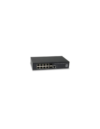 SWITCH LEVEL ONE GESTIONABLE L2 8PTOS 10/100/1000 2PTOS GIGABIT NEGRO
