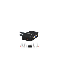 CONMUTADOR AUTOMATICO LEVEL ONE V/T/M 1A2 CPUS USB CON AUDIO CABLES