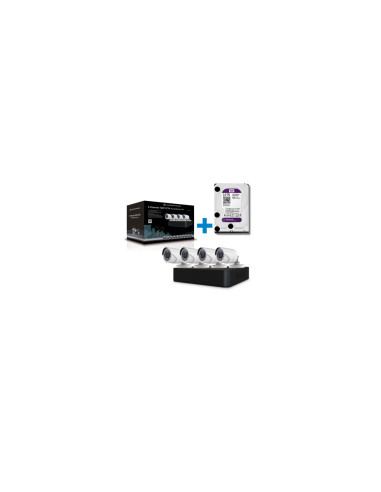 LEVEL ONE DSK-4001 KIT VIDEOVIGILANCIA 720P 8 CANALES 4 CAMARAS
