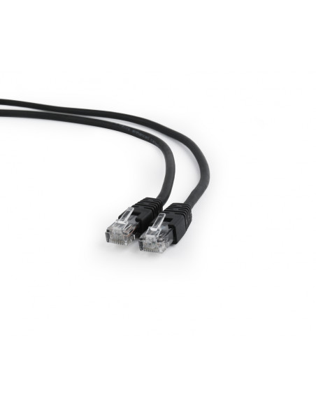 LATIGUILLO GEMBIRD CAT 6 UTP 1METRO NEGRO PP6U-1M/BK