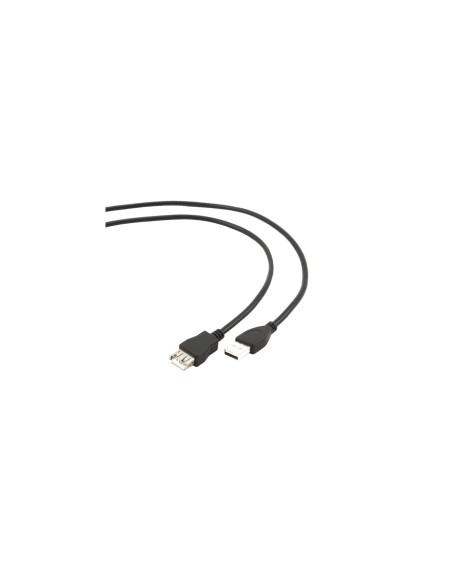 CABLE EXTENSOR GEMBIRD USB 2.0 TIPO-A MACHO A USB TIPO-A HEMBRA 4.5M NEGRO CCP-USB2-AMAF-15C