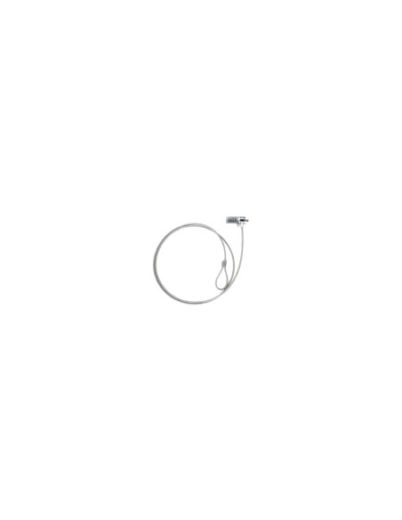 Cable de seguridad tooq con combinacion para portatiles 1.5m plata