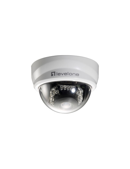 LevelOne Cámara de red domo fijas 2-Megapixel PoE indicadores LED IR