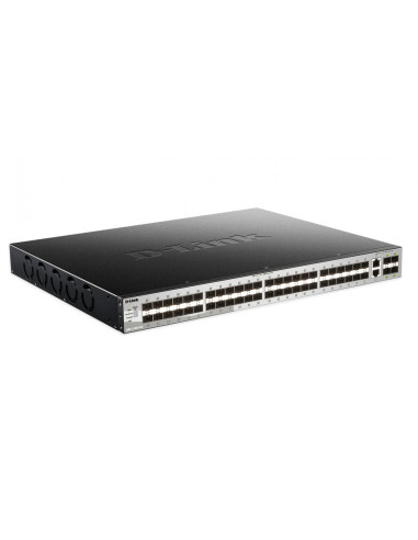 D-Link Gestionado L3 10G Ethernet (100/1000/10000) Negro, Gris