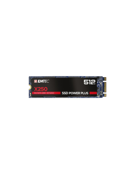 Emtec X250 Disco ssd M.2 512gb serial ATA III 3D nand negro
