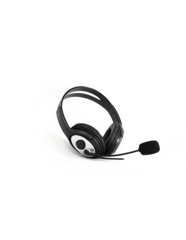 CoolBox coolCHAT Auriculares Diadema Conector de 3,5 mm Negro, Plata