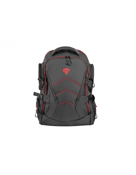 GENESIS Pallad 550 Mochila para portátil 17.3P Mochila Negro, Rojo