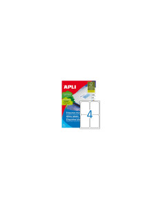 Apli Etiquetas adhesivas 100 hojas blanco