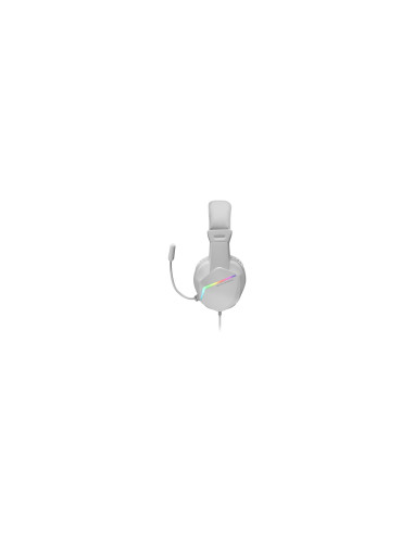 Mars Gaming MH122 Blanco, Cascos Gaming FRGB Over Ear con Micrófono,