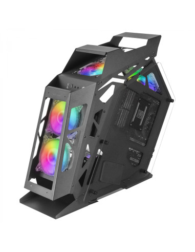 Mars Gaming MC61 Negro Caja PC Gaming Compacta Micro-ATX 4xVentilador