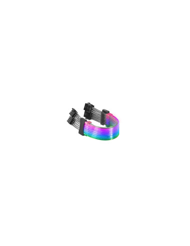 Mars Gaming MCA-16 Cable Extensor ARGB 8+8pin PCIe para Tarjeta