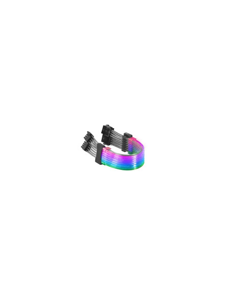 Mars Gaming MCA-16 Cable Extensor ARGB 8+8pin PCIe para Tarjeta