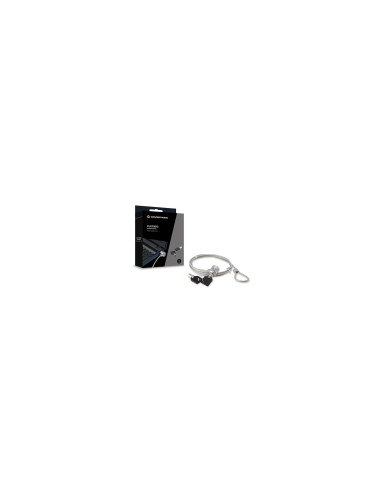 Conceptronic CNBSLOCK15 cable antirrobo Plata 1,5 m