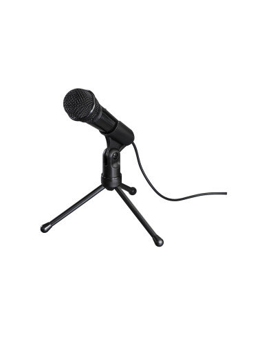 Hama | Micrófono con trípode, conexión jack 3,5mm, ideal para Podcast