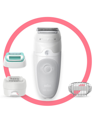Braun Silk-épil 5 81770430 depiladora 28 pinzas Blanco