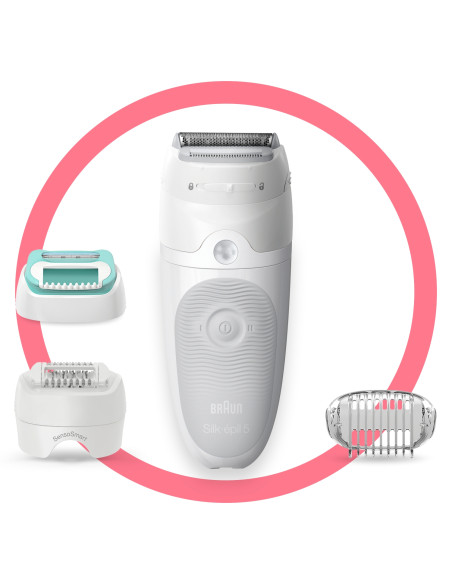Braun Silk-épil 5 81770430 depiladora 28 pinzas Blanco