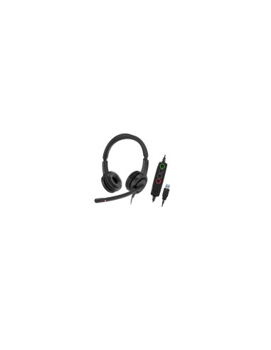 Axtel VOICE UC28 stereo USB-A Auriculares Alámbrico Diadema Oficina/Centro de llamadas USB tipo A Negro