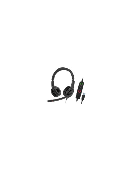 Axtel VOICE UC28 stereo USB-A Auriculares Alámbrico Diadema Oficina/Centro de llamadas USB tipo A Negro