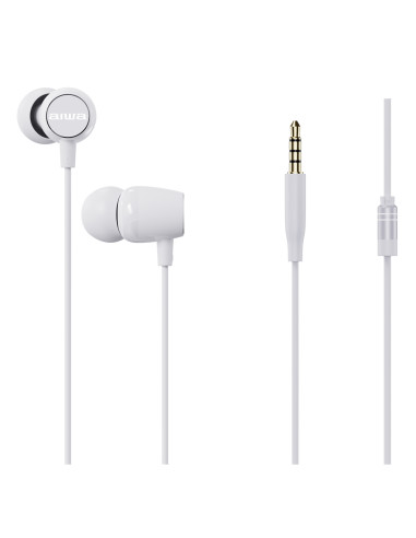 Aiwa ESTM-20WT auricular y casco Auriculares Alámbrico Dentro de oído Llamadas/Música/Deporte/Uso diario Blanco