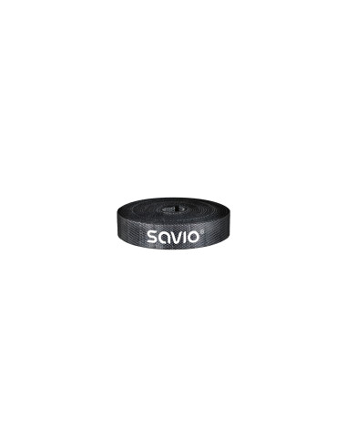 Savio OC-06 organizador de cables Universal Soporte para cables Negro