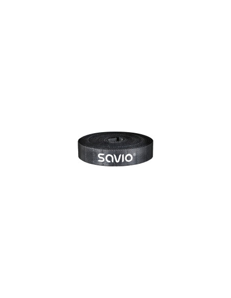 Savio OC-06 organizador de cables Universal Soporte para cables Negro