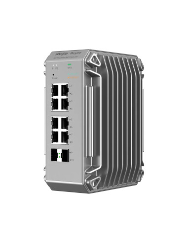 Ruijie Networks RG-NIS3100-8GT2SFP-HP switch Gestionado L2 Gigabit Ethernet (10/100/1000) Energía sobre Ethernet (PoE) Gris