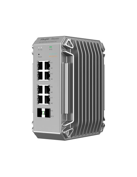 Ruijie Networks RG-NIS3100-8GT2SFP-HP switch Gestionado L2 Gigabit Ethernet (10/100/1000) Energía sobre Ethernet (PoE) Gris