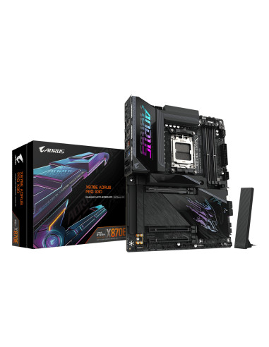 GIGABYTE X870E AORUS PRO X3D Placa Base - Compatible con procesadores