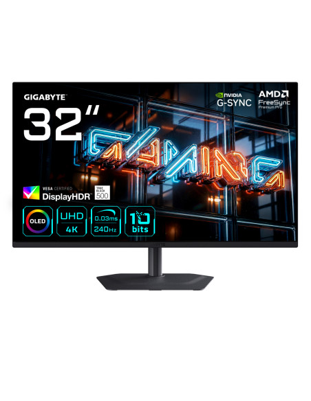 GIGABYTE MO32U24 Monitor Gaming OLED 32” 4K UHD - 3840 x 2160, 240Hz,