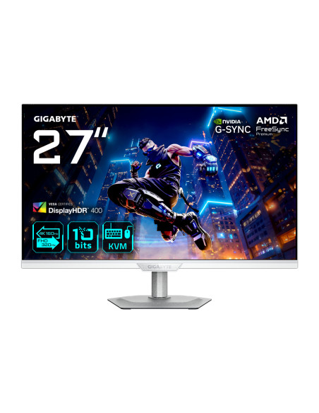 GIGABYTE M27UP ICE Monitor de juego 27” 4K UHD - Modo dual (4K 160Hz