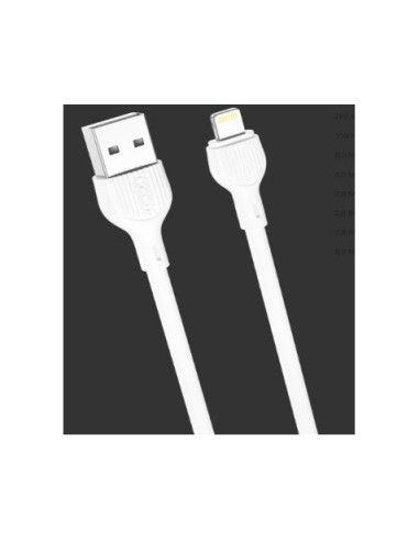 CABLE 2.1A USB A LIGTHNING 2 METROS BLANCO NB200 XO