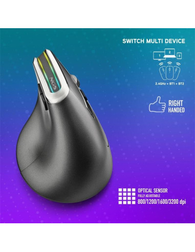 RATON NGS EVO KARMA LED ERGONOMIC WIRELESS