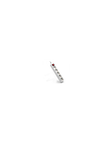 REGLETA PHASAK 6 TOMAS CON INTERRUPTOR 1.5MT BLANCO HEMBRA BNS 1208 T