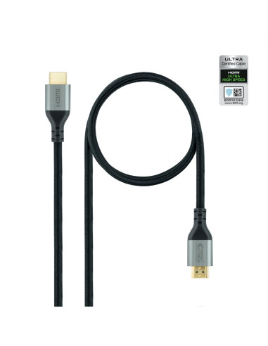 Nanocable Cable HDMI 2.1 Certificado ULTRA HIGH SPEED A/M-A/M, Negro,
