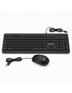 TECLADO + RATON ENTERPRISE PRO KM102 ISLE USB BLACK 2