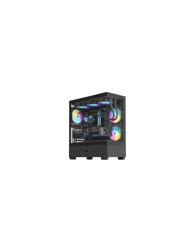 darkFlash Caja PC DS500 RGB Micro-ATX Negra
