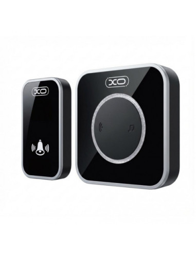 TIMBRE INALAMBRICO CON LEDS SF11 NEGRO XO