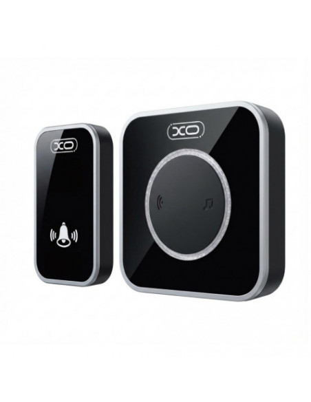 TIMBRE INALAMBRICO CON LEDS SF11 NEGRO XO