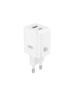 CARGADOR USB+USB-C 45W CE36 BLANCO XO