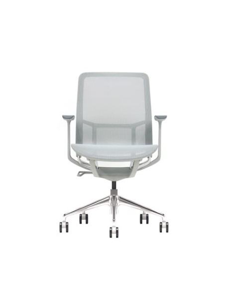 SILLA OFICINA GAMA SENSE ELEGANCE GRIS CROMAD